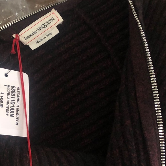 NWT Alexander McQueen colorblock zipped sweater sz Small HP Pick!💕 - Picture 8 of 10